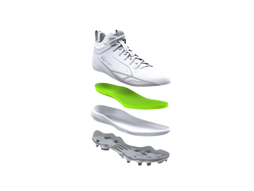 Under Armour Unisex Spotlight Mid Footwear - Durable TPU Plate