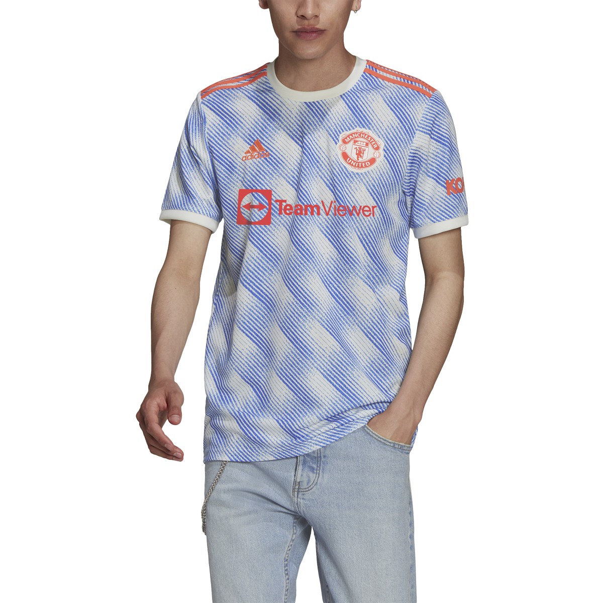 adidas 21-22 Manchester United Away Jersey - Mens Soccer