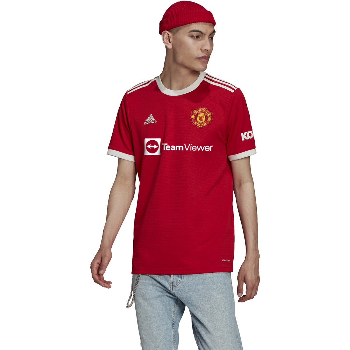 adidas 21-22 Manchester United Home Jersey - Mens Soccer