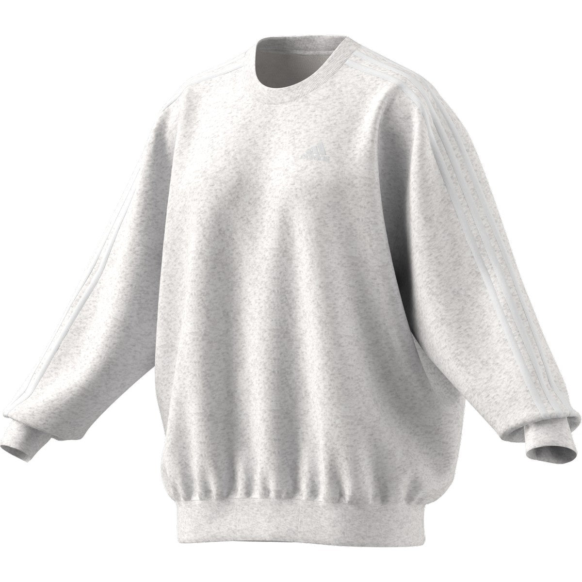 adidas 3 Stripe Fleece Oversized Womens Sweatshirt