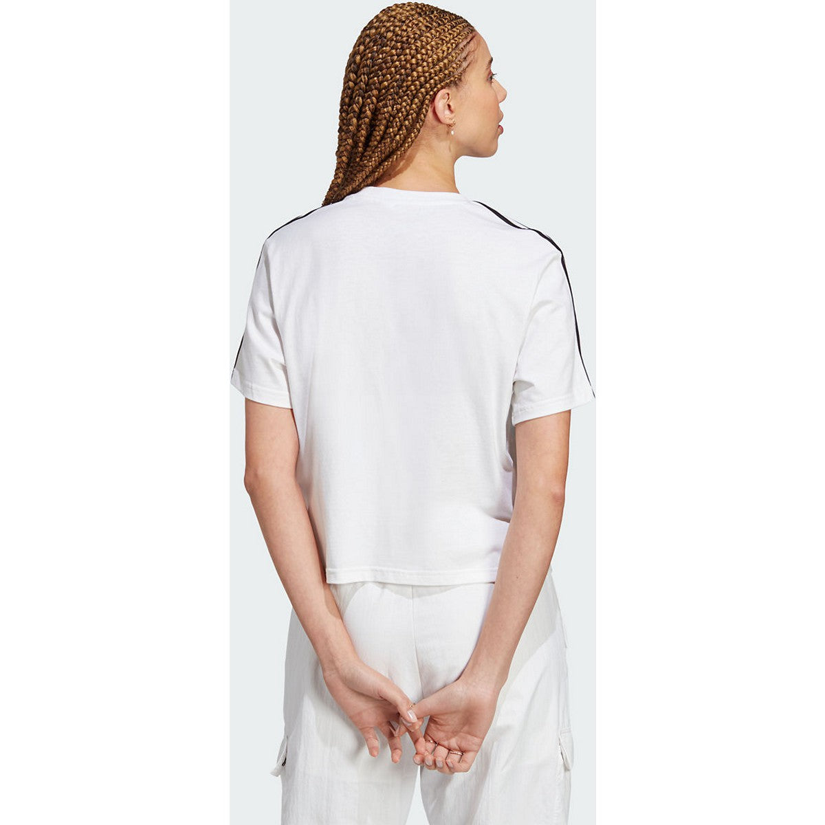 adidas 3 Stripe Womens Crop Top