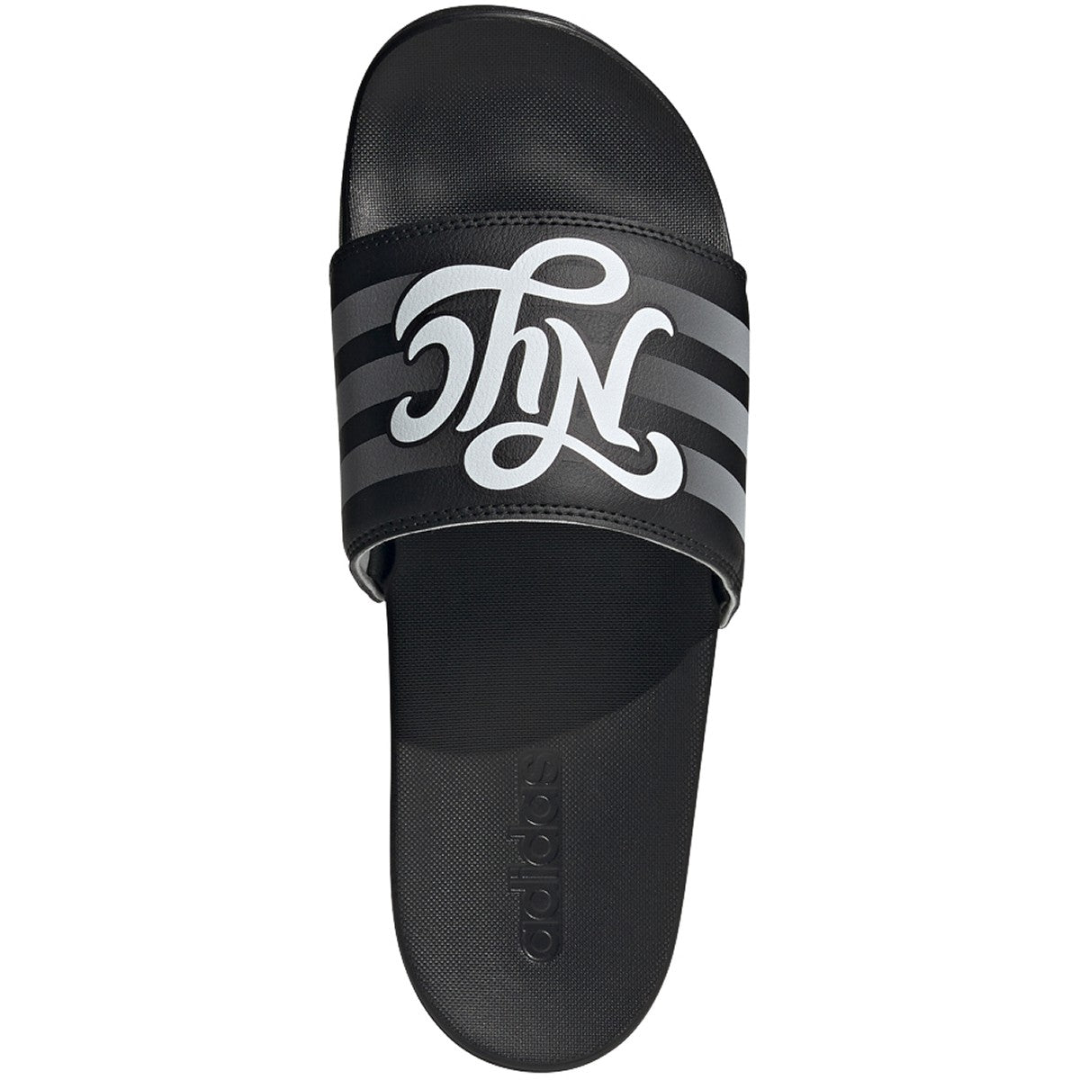 adidas Adilette Comfort Mens Slides in Black and White