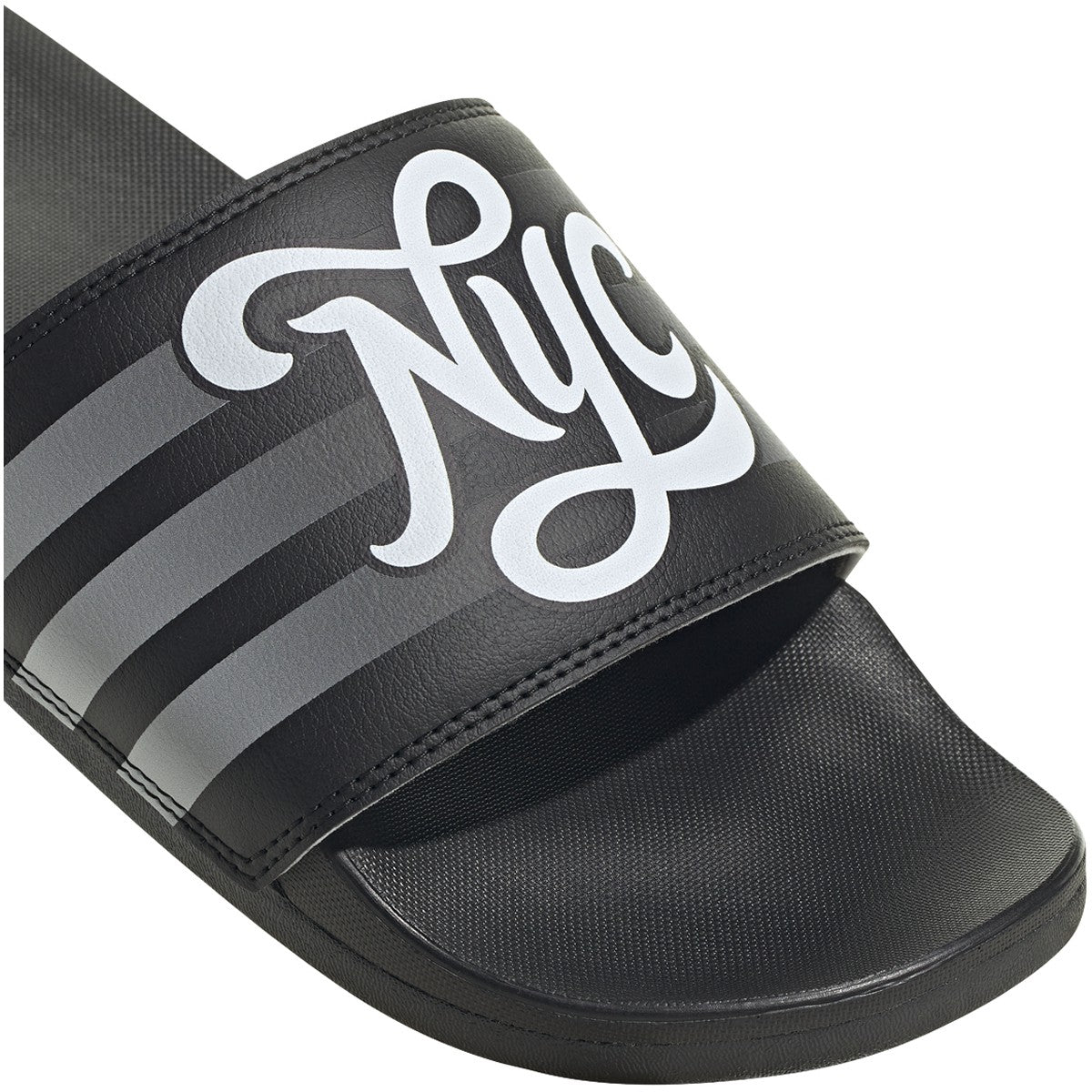 adidas Adilette Comfort Mens Slides in Black and White