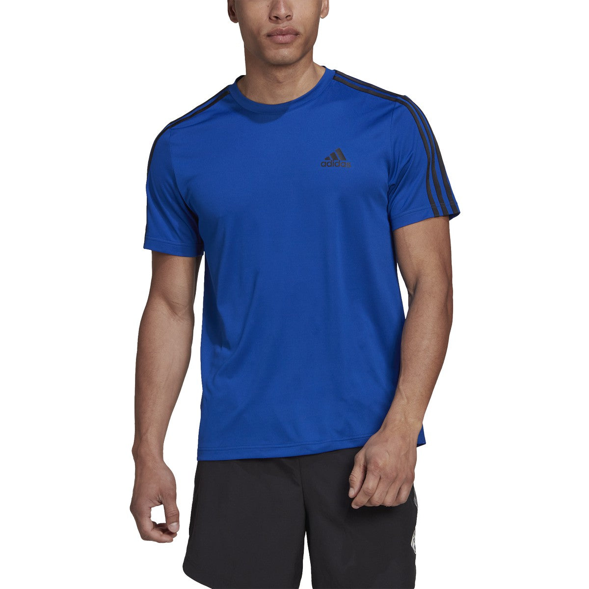 adidas Aeroready Designed to Move 3-Stripe Mens Training T-Shirt