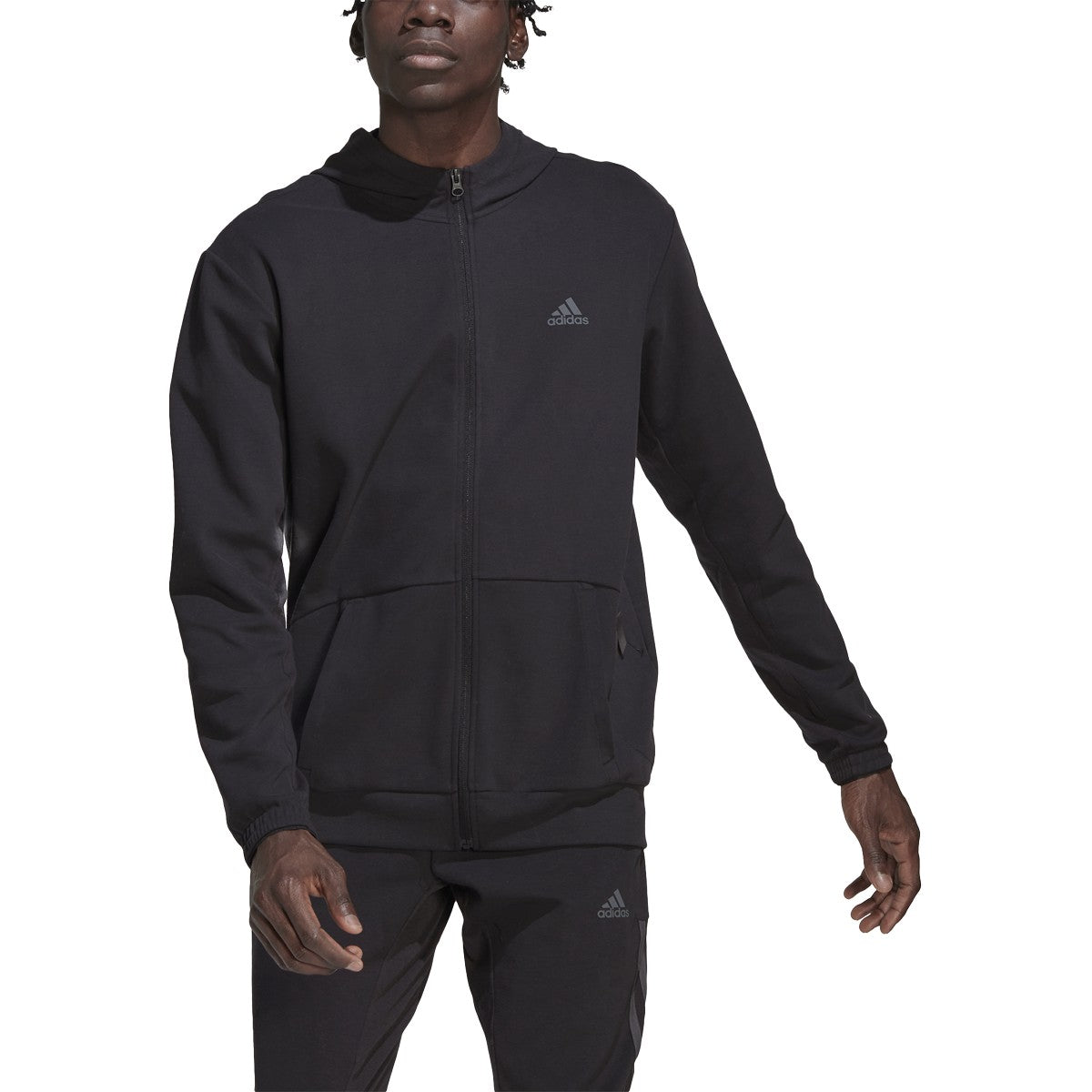 adidas Aeroready Mens Full Zip Yoga Hoodie