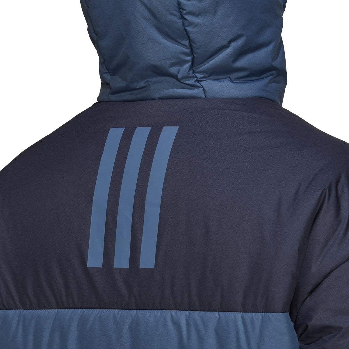 adidas BCS 3-Stripe Mens Puffy Hooded Jacket