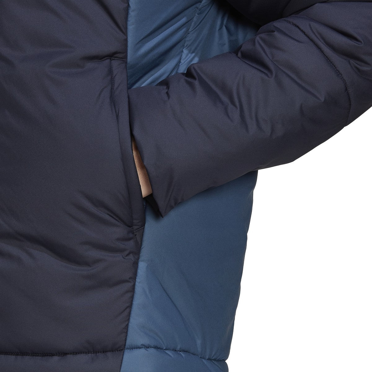 adidas BCS 3-Stripe Mens Puffy Hooded Jacket