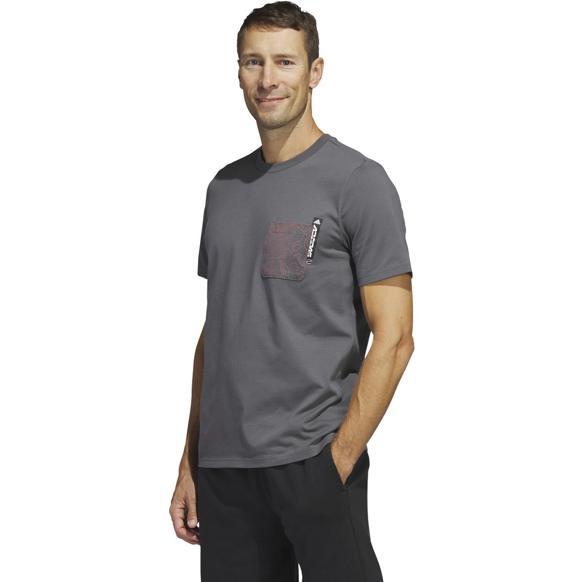 adidas City Escape Short Sleeve Mens Pocket Tee