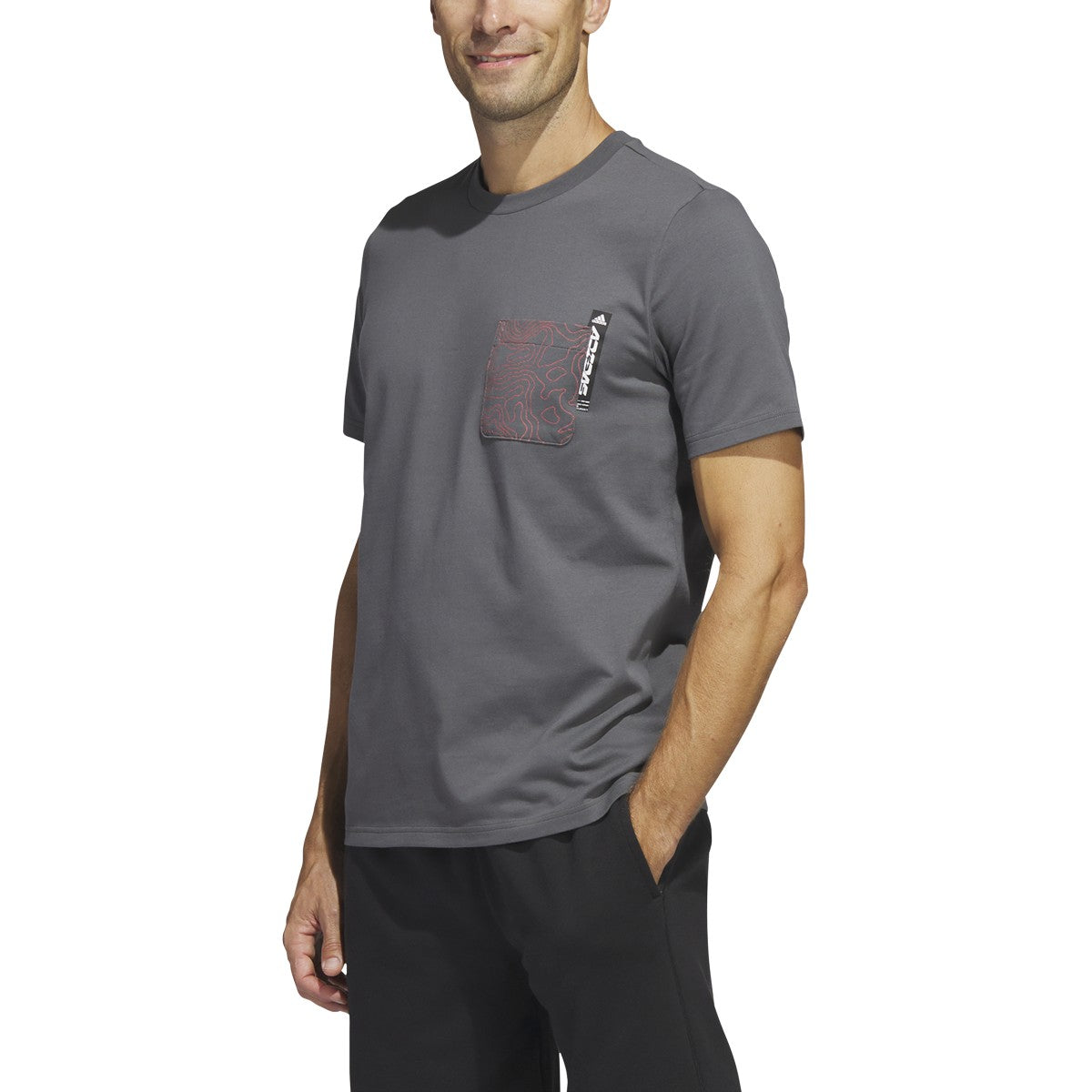 adidas City Escape Short Sleeve Mens Pocket Tee