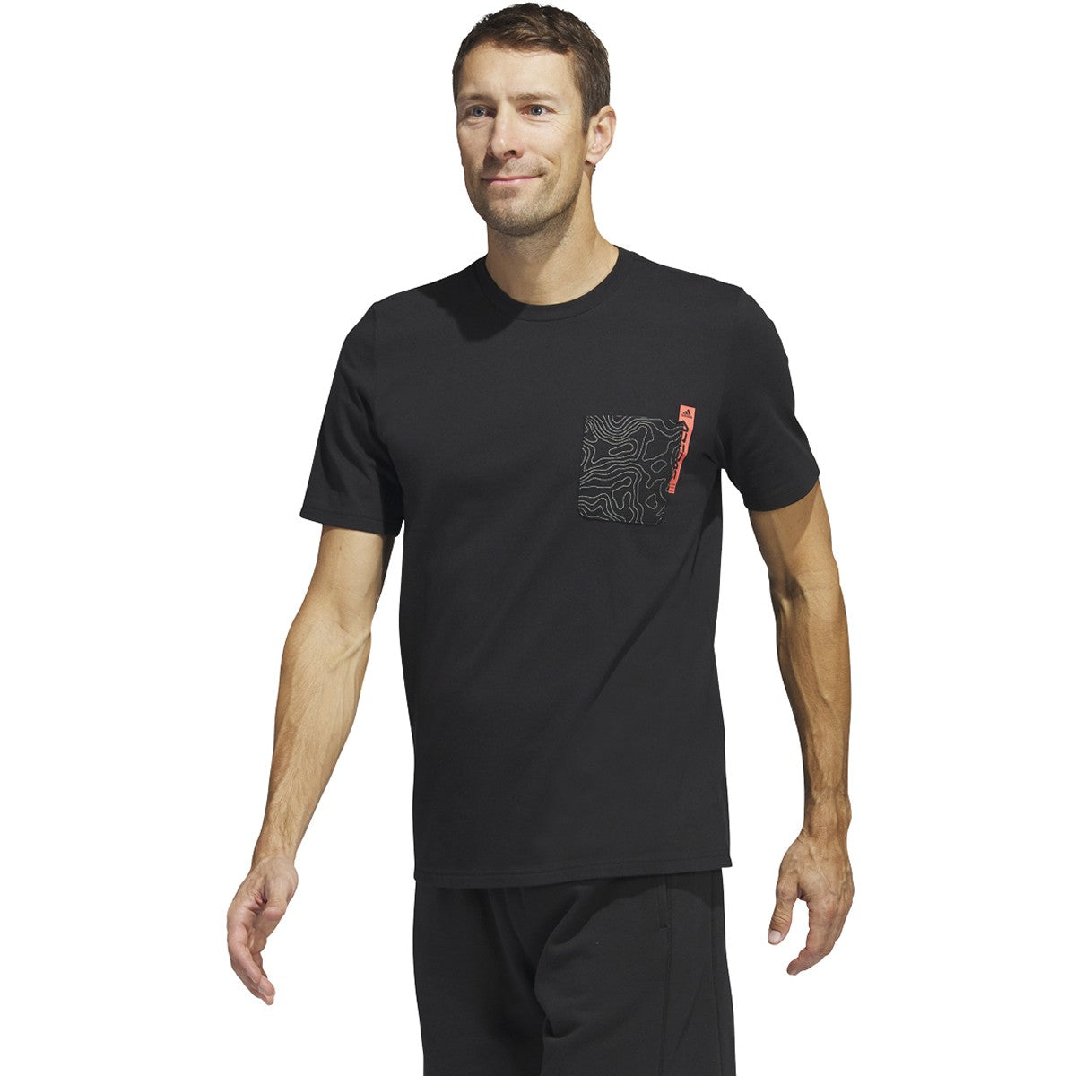 adidas City Escape Short Sleeve Mens Pocket Tee