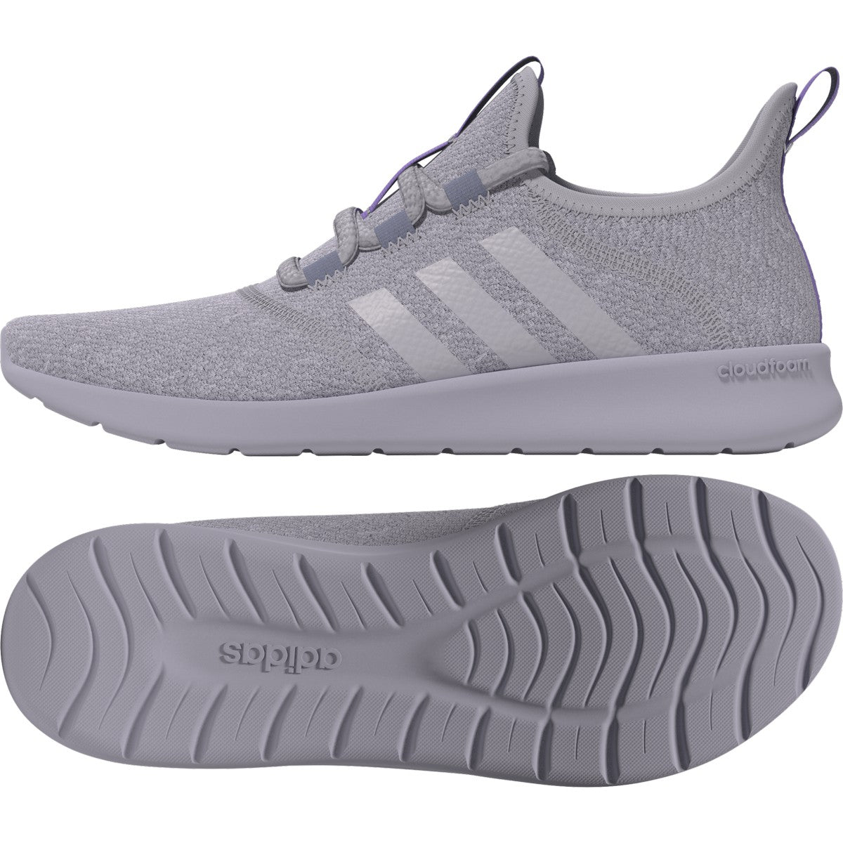 adidas Cloudfoam Pure 2.0 Womens Running Shoes in Silver