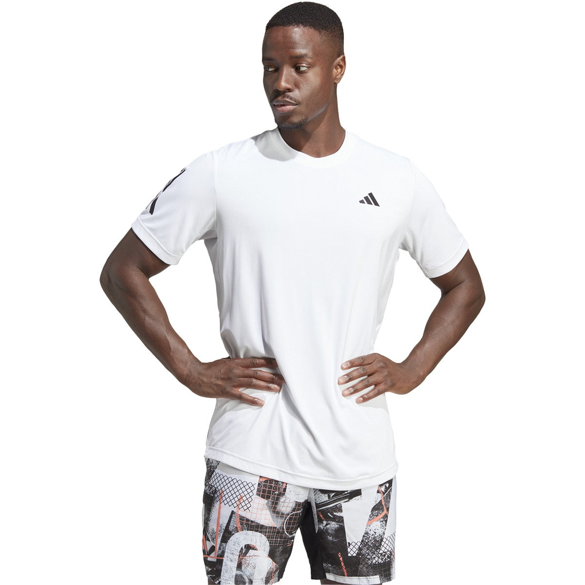 adidas Club 3-Stripe Mens Tennis T-Shirt