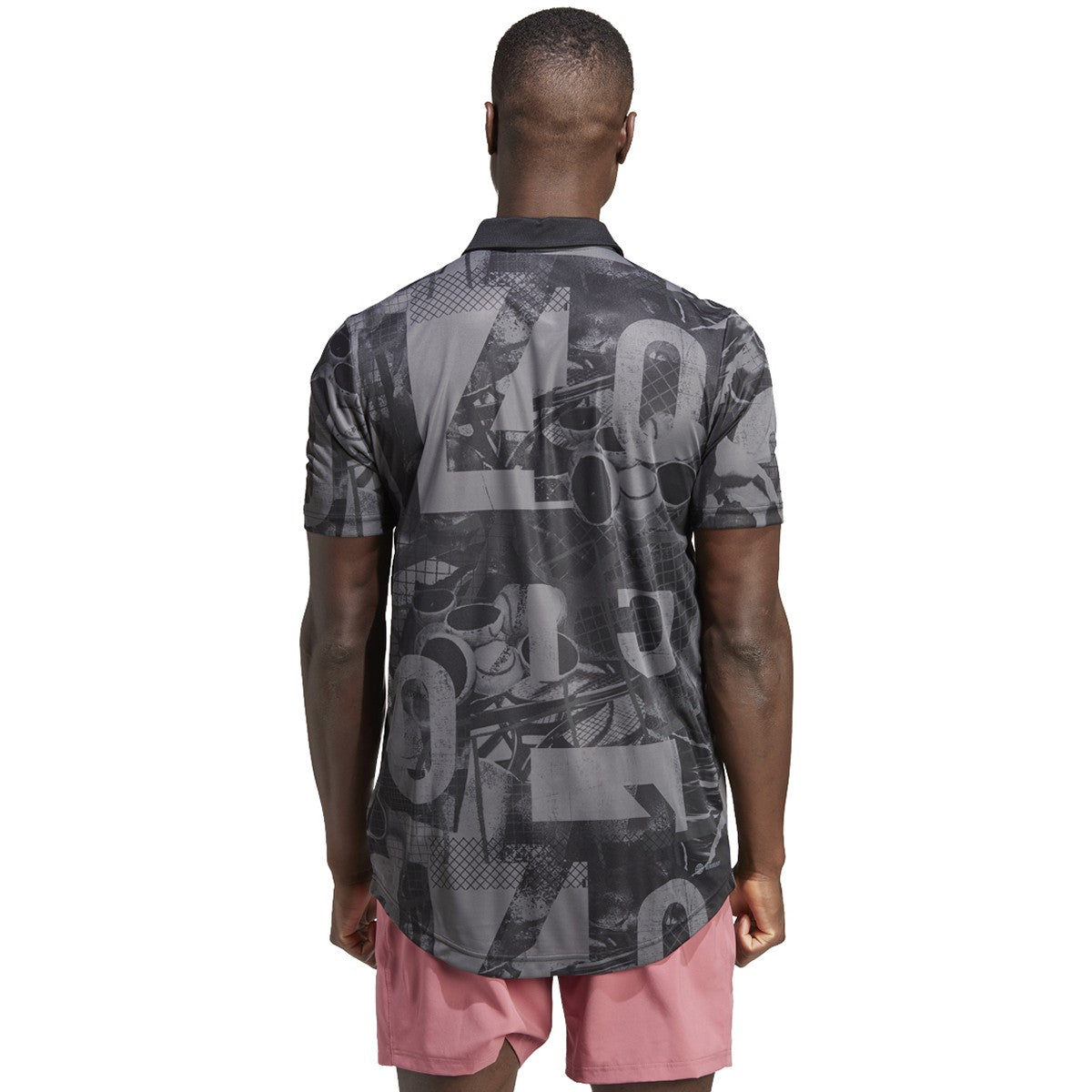 adidas Club Graphic Mens Tennis Polo Shirt