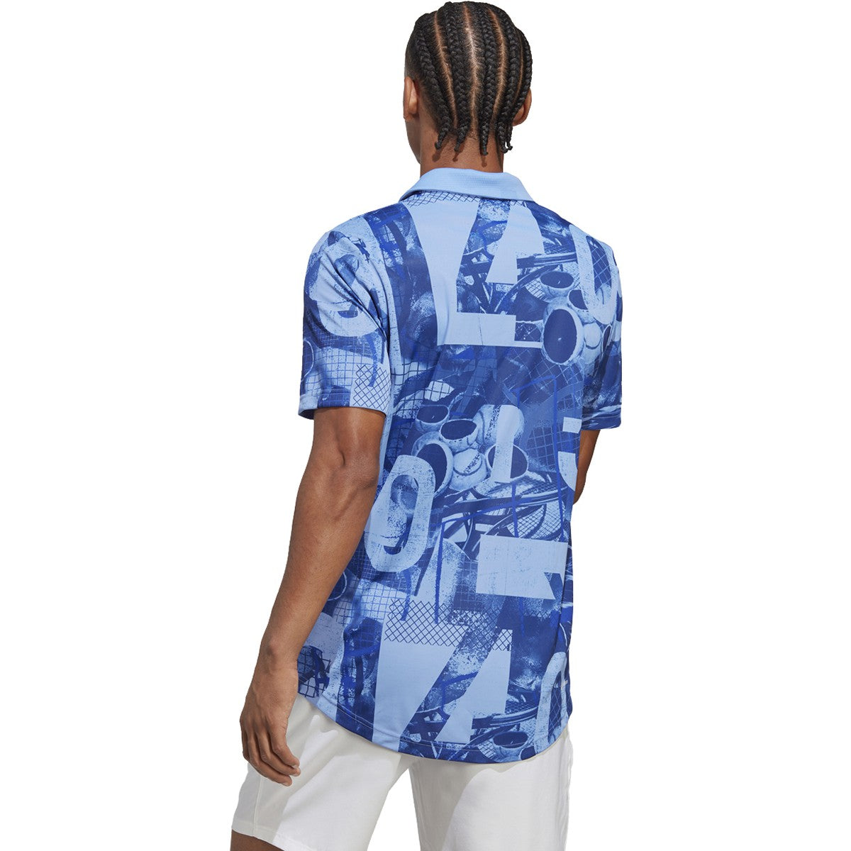 adidas Club Graphic Mens Tennis Polo Shirt