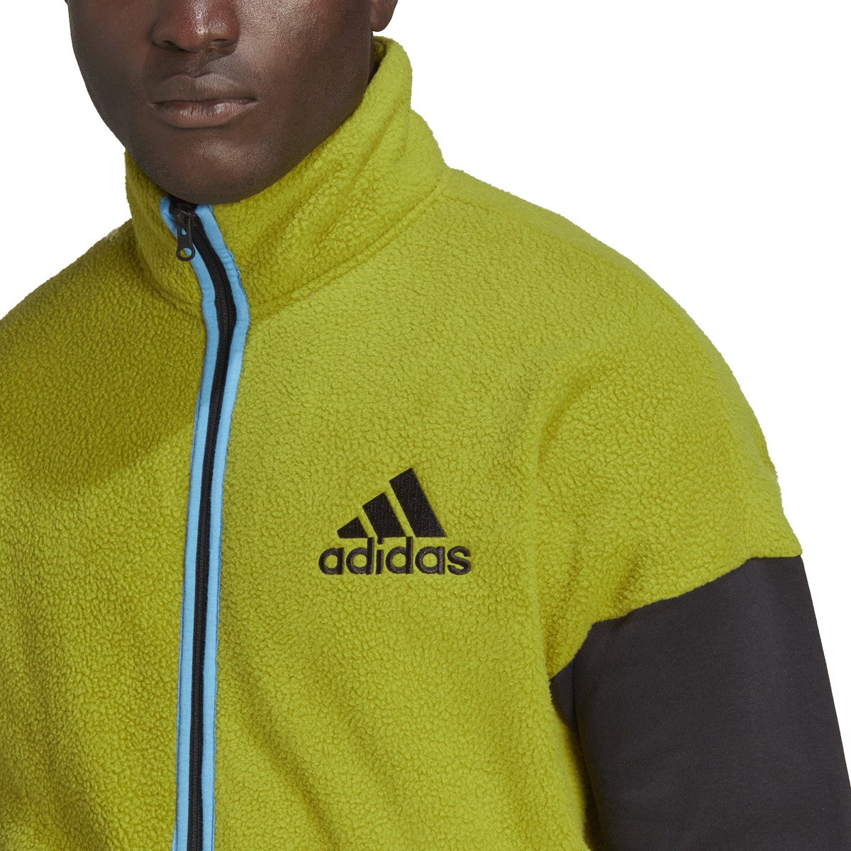 adidas Colorblock SherpaFleece Mens Track Top