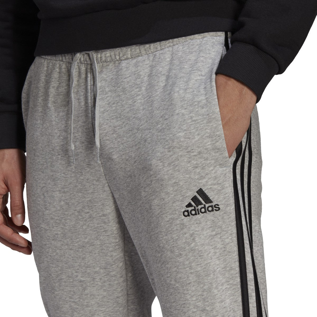 adidas Essentials 3-Stripe Tapered Cuff Mens Pants