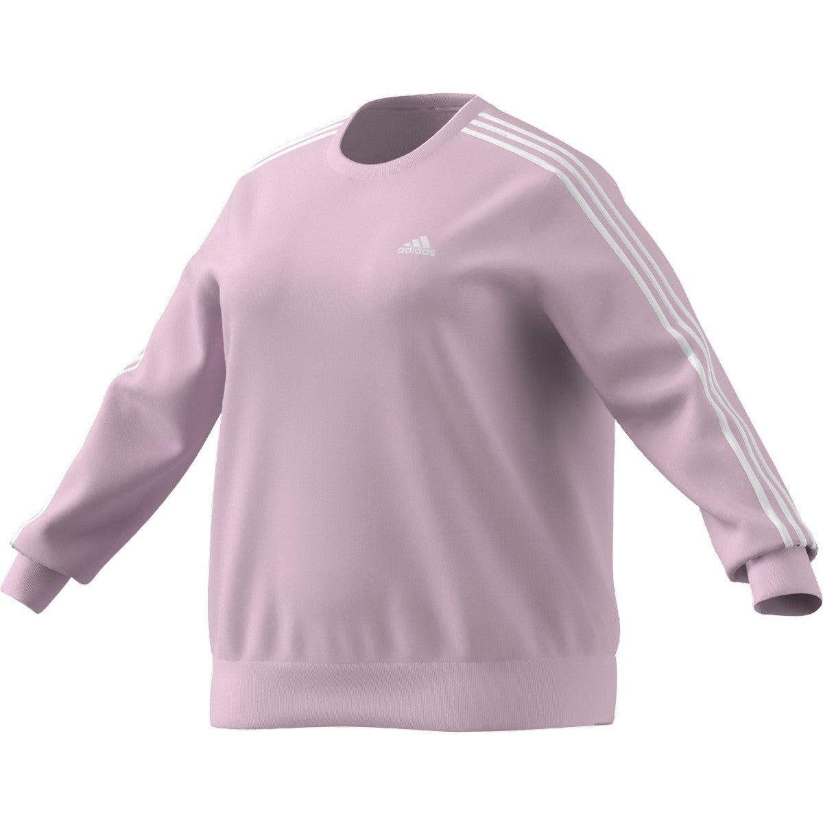 adidas Essentials 3-Stripes Fleece Plus Size Womens Sweatshirt
