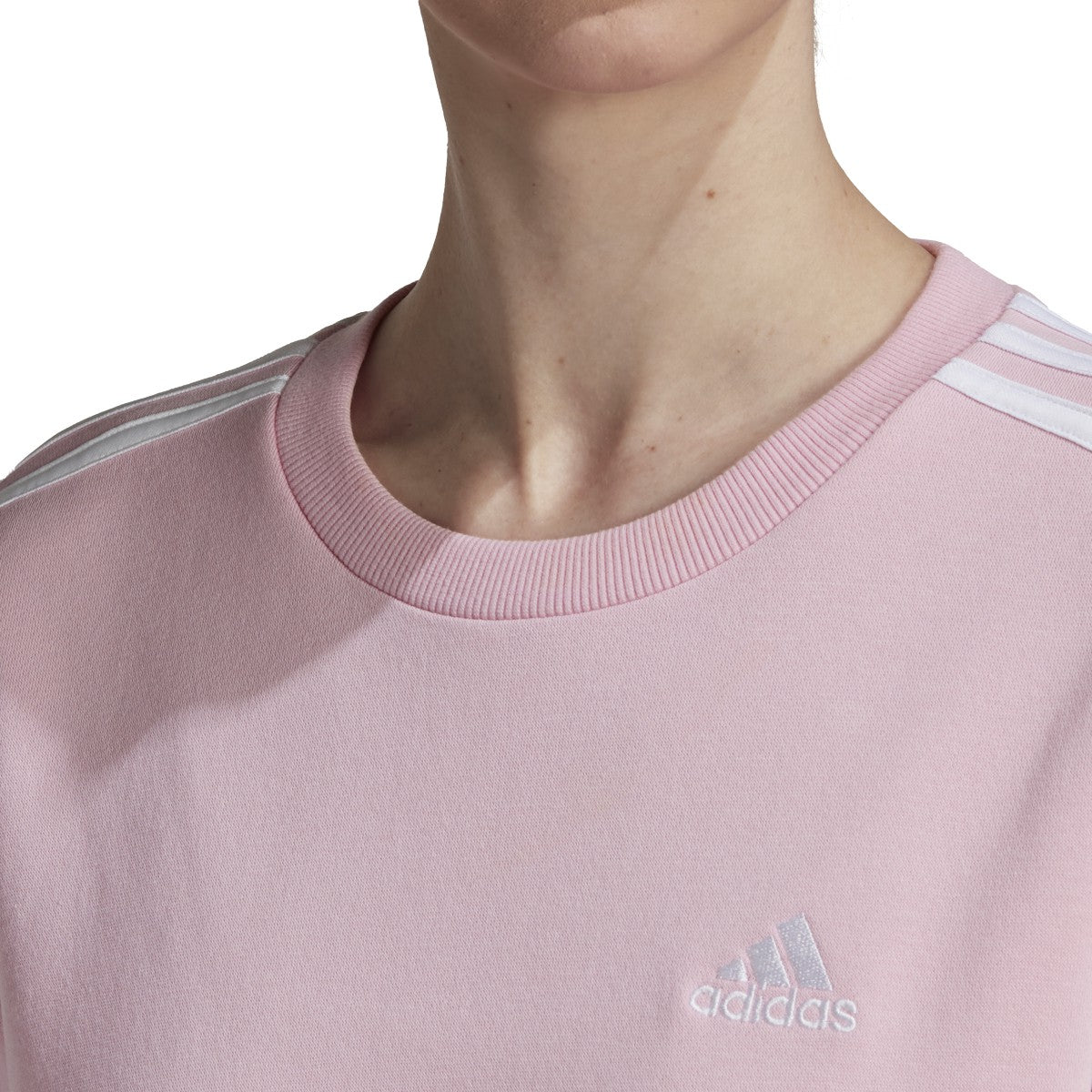 adidas Essentials 3-Stripes Womens Fleece Sweatshirt