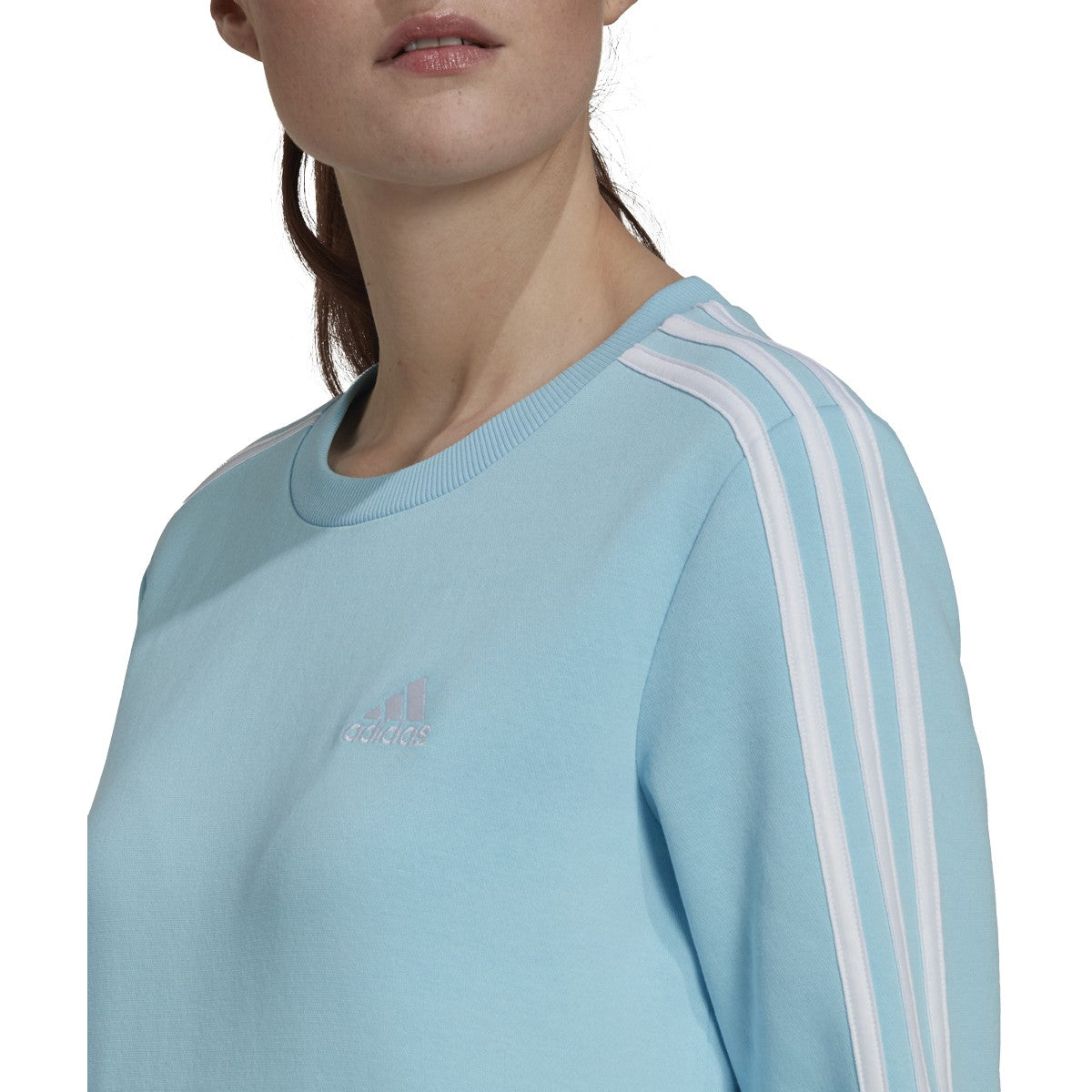 adidas Essentials 3-Stripes Womens Fleece Sweatshirt
