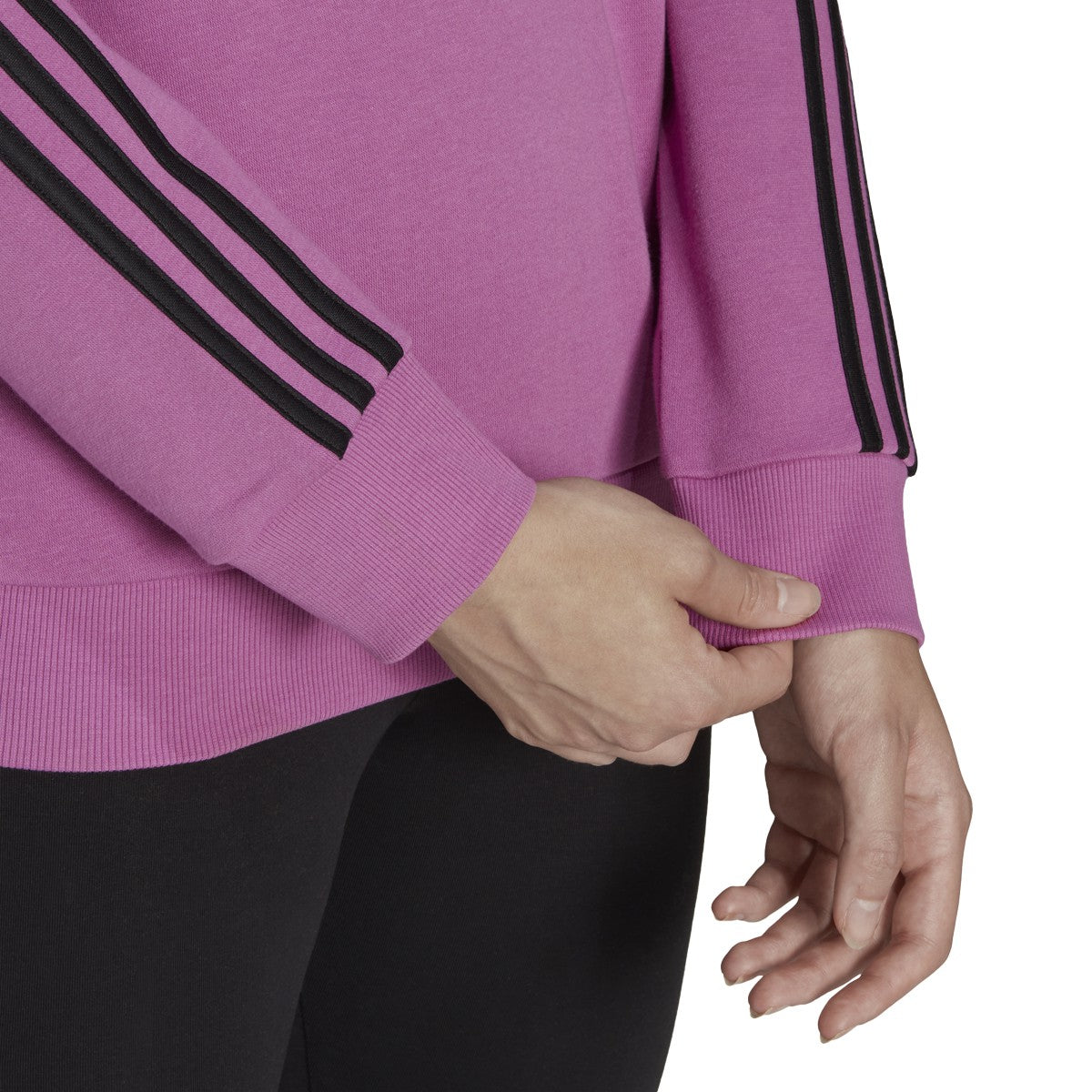 adidas Essentials 3-Stripes Womens Fleece Sweatshirt