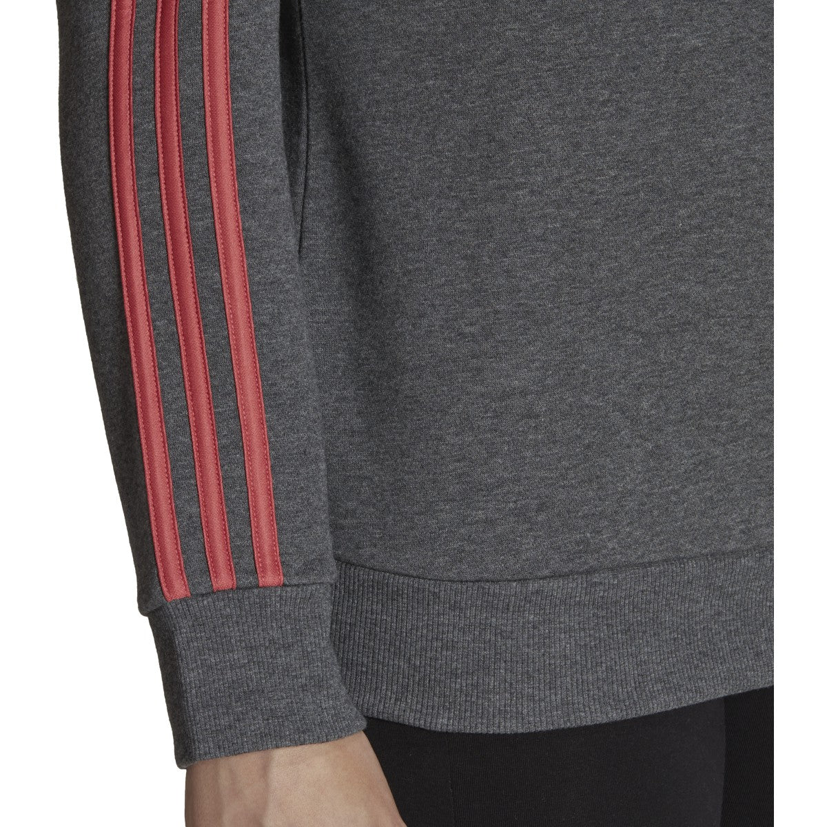 adidas Essentials 3-Stripes Womens Fleece Sweatshirt