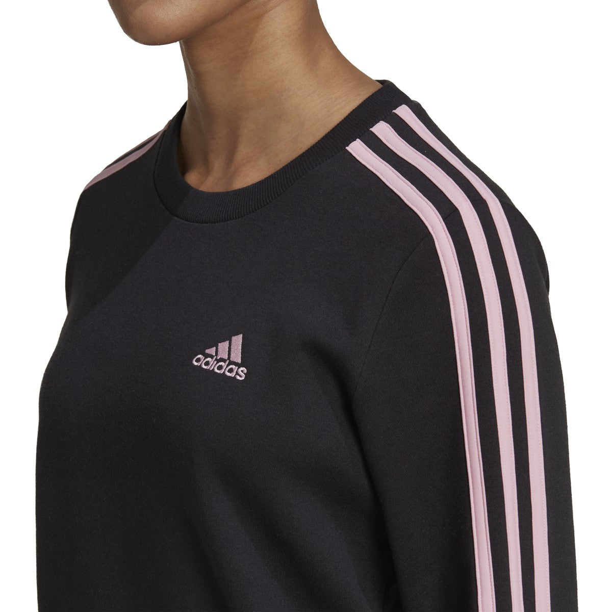 adidas Essentials 3-Stripes Womens Fleece Sweatshirt