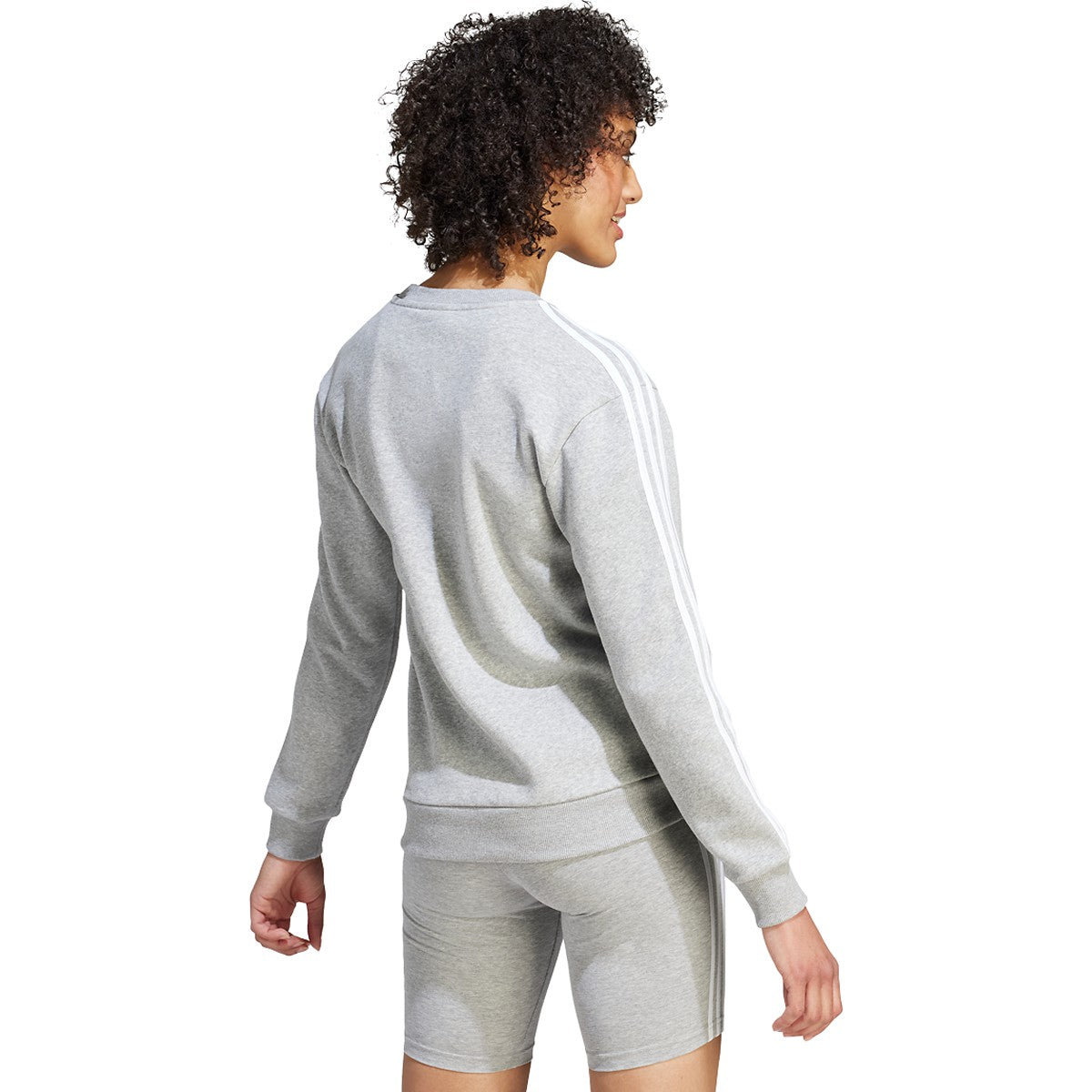 adidas Essentials 3 Stripes Fleece Womens Sweatshirt
