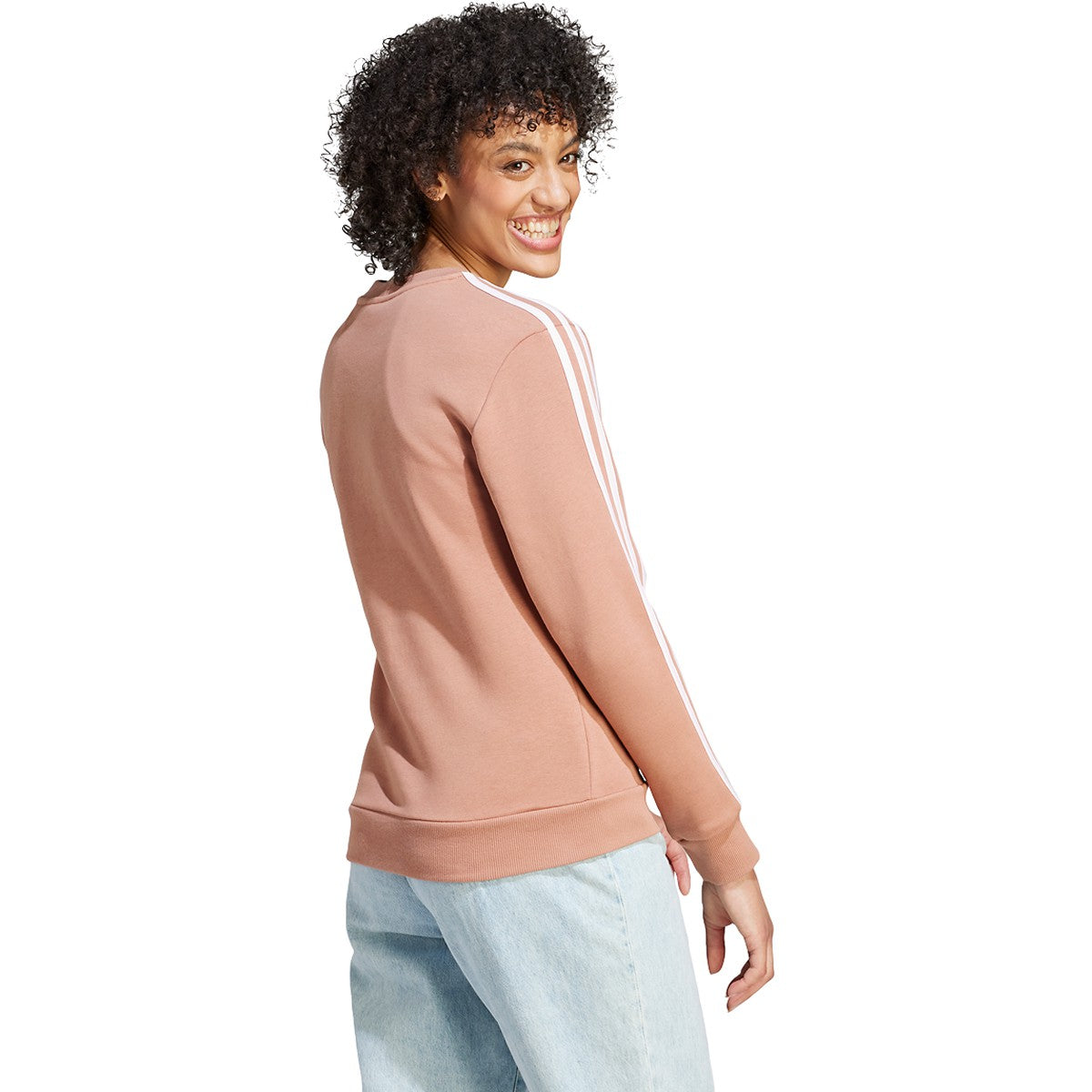 adidas Essentials 3 Stripes Fleece Womens Sweatshirt