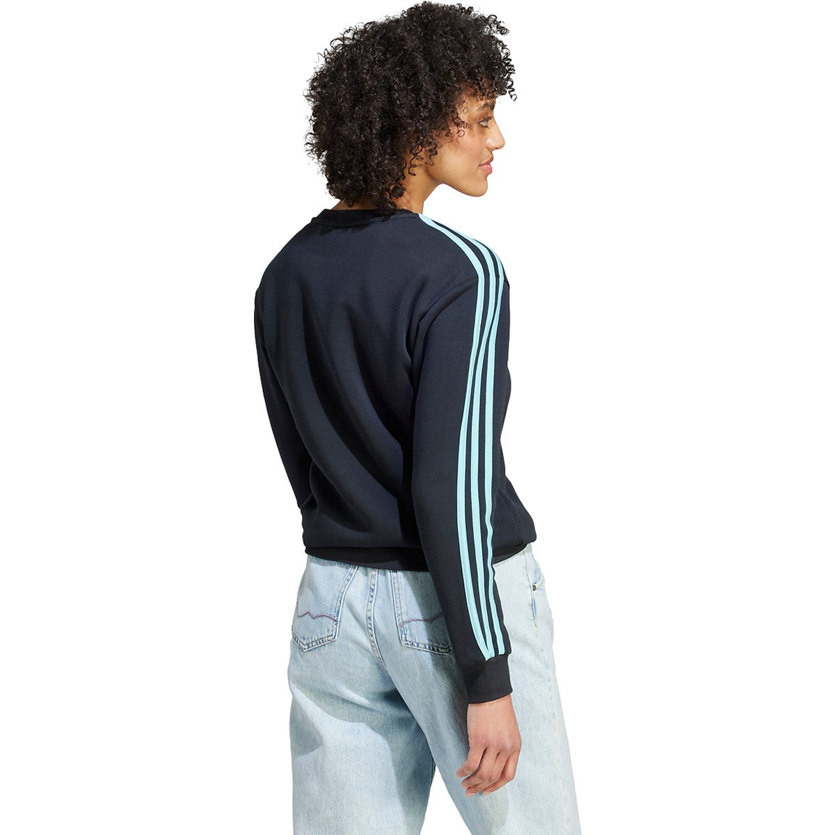 adidas Essentials 3 Stripes Fleece Womens Sweatshirt