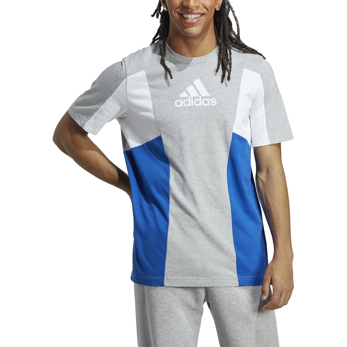 adidas Essentials Colorblock Mens Tshirt