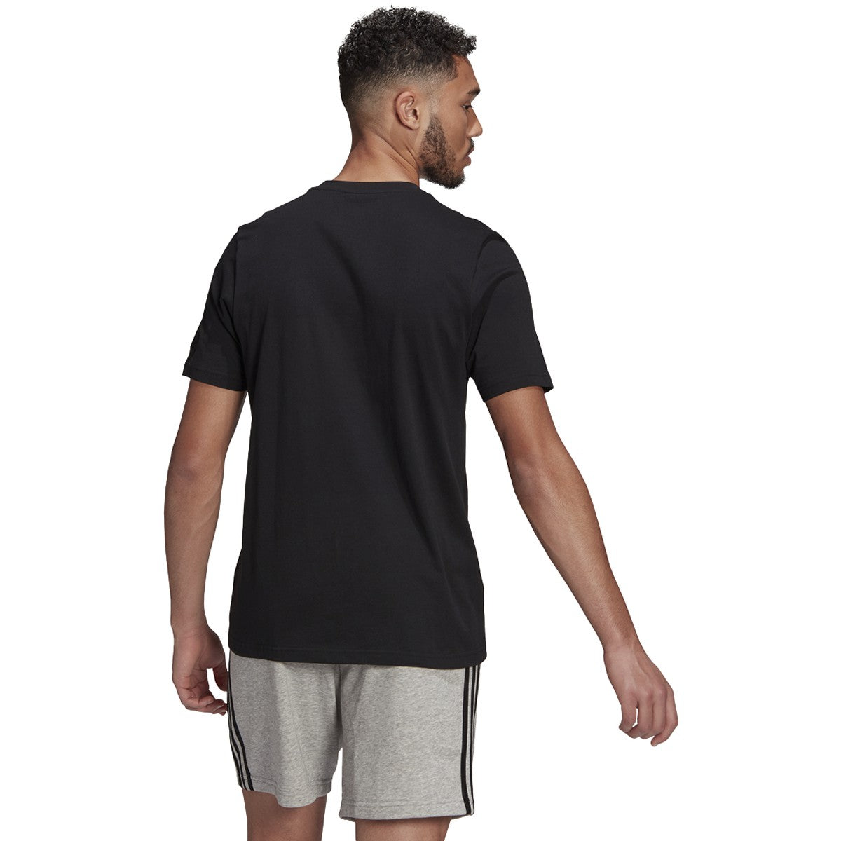 adidas Essentials Emroidered Linear Logo Mens T-Shirt