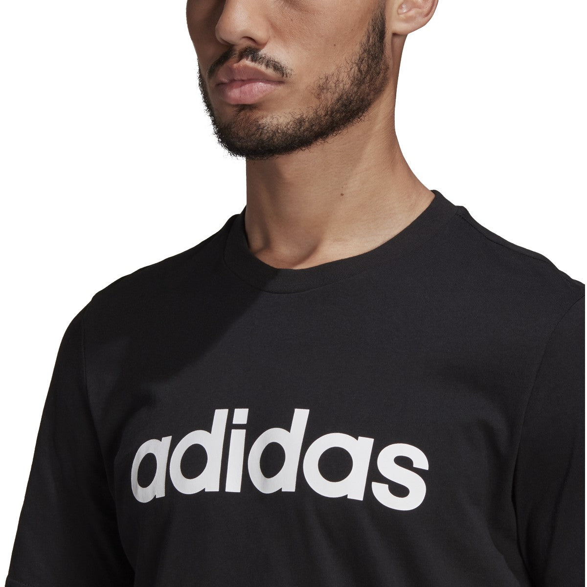 adidas Essentials Emroidered Linear Logo Mens T-Shirt