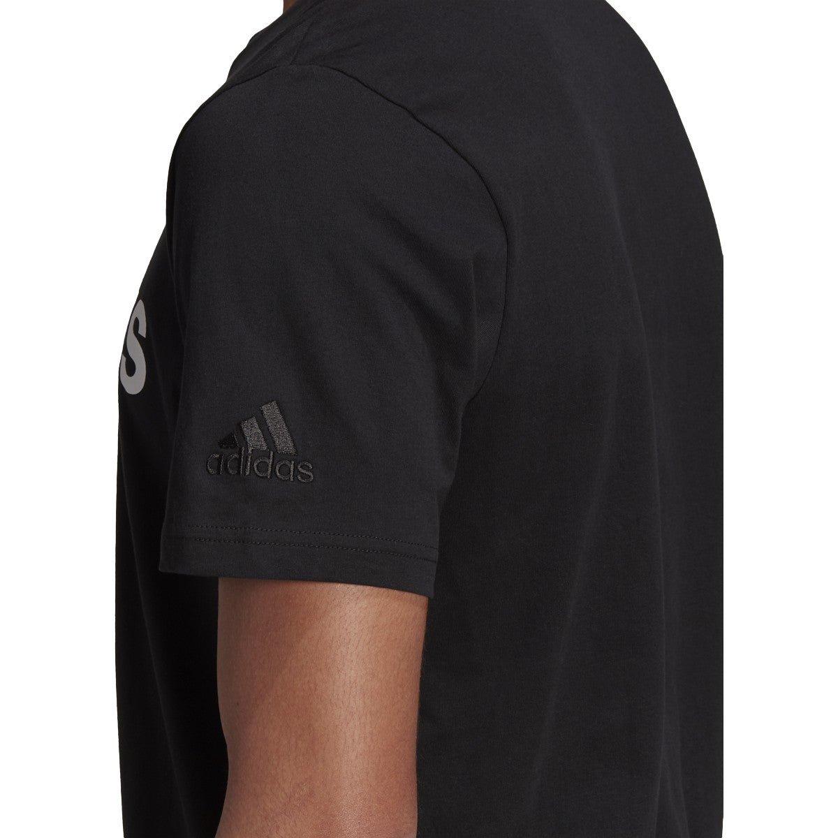 adidas Essentials Emroidered Linear Logo Mens T-Shirt