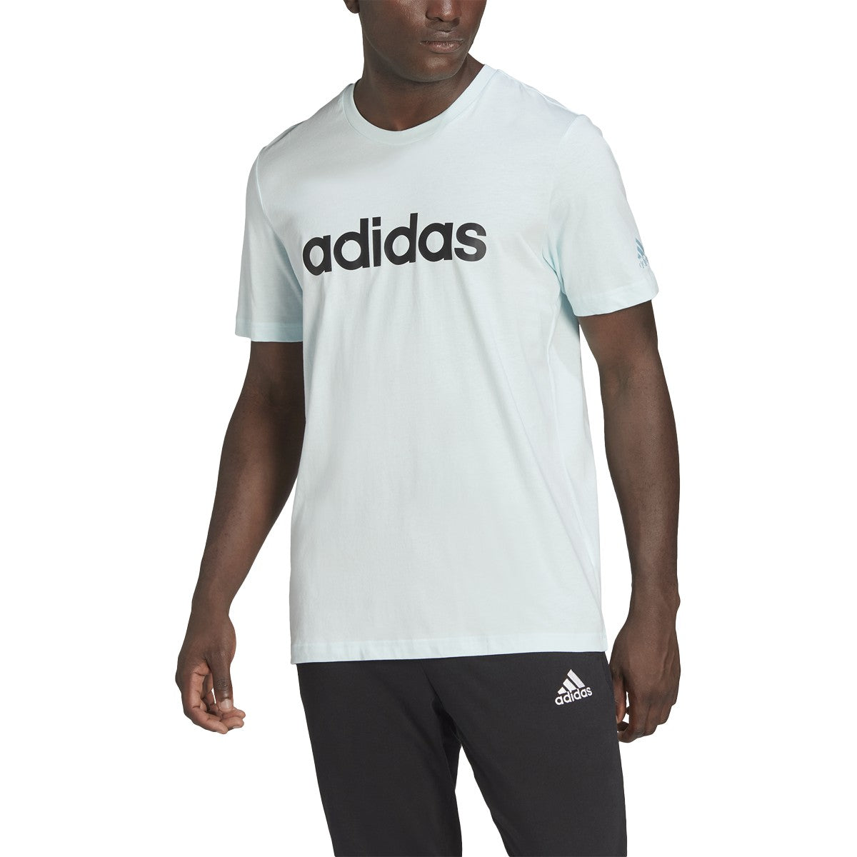 adidas Essentials Emroidered Linear Logo Mens T-Shirt