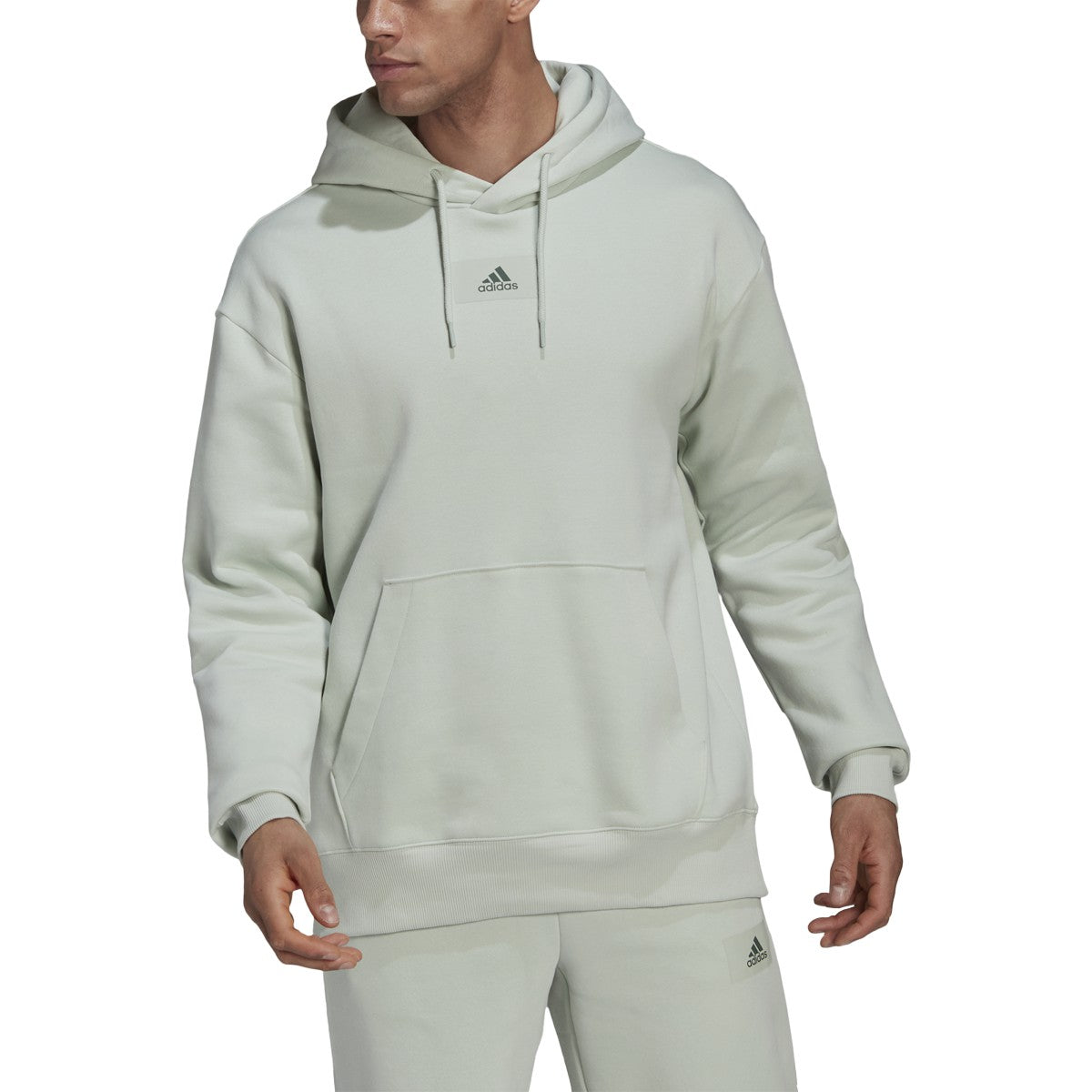 adidas Essentials FeelVivid Cotton Fleece Drop Shoulder Hoodie - Mens Casual