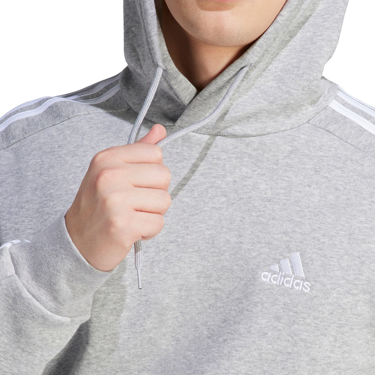 adidas Essentials Fleece 3-Stripes Mens Hoodie