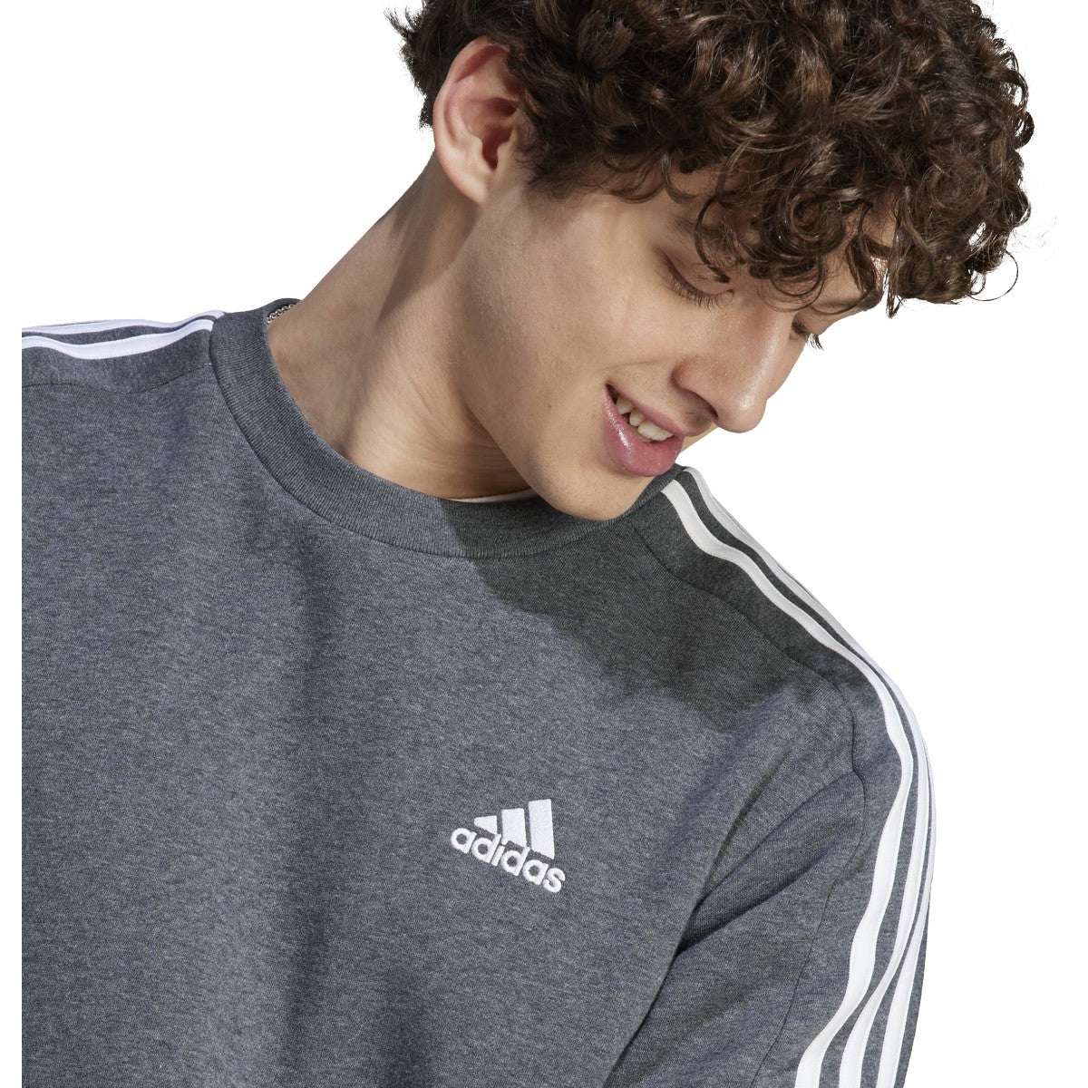 adidas Essentials Fleece 3-Stripes Mens Sweatshirt