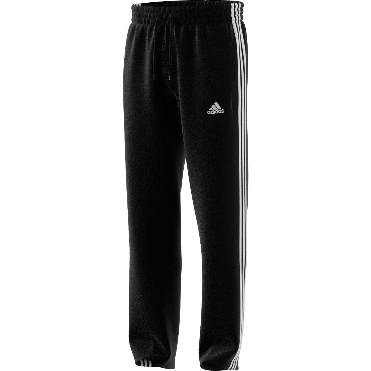 adidas Essentials Fleece Open Hem 3-Stripes Mens Pants
