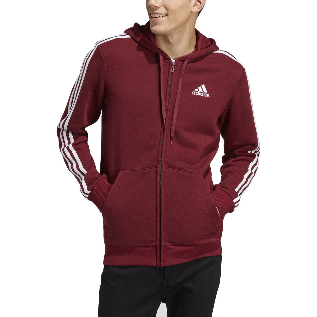 adidas Essentials Full Zip Mens Hoodie