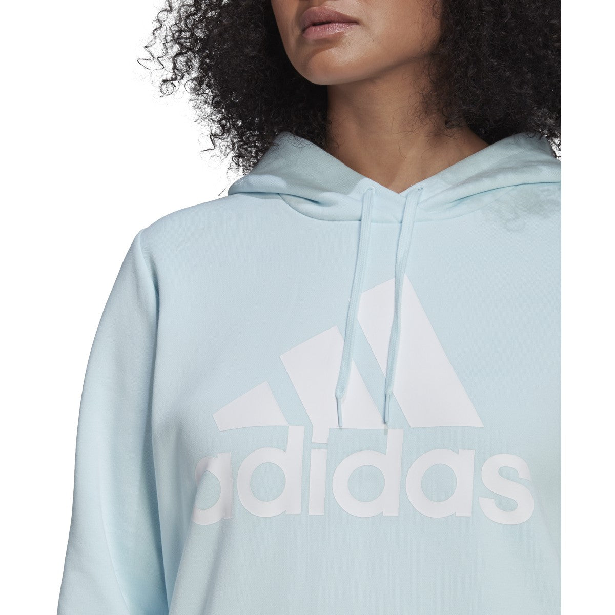 adidas Essentials Womens Plus Size Hoodie with Logo
