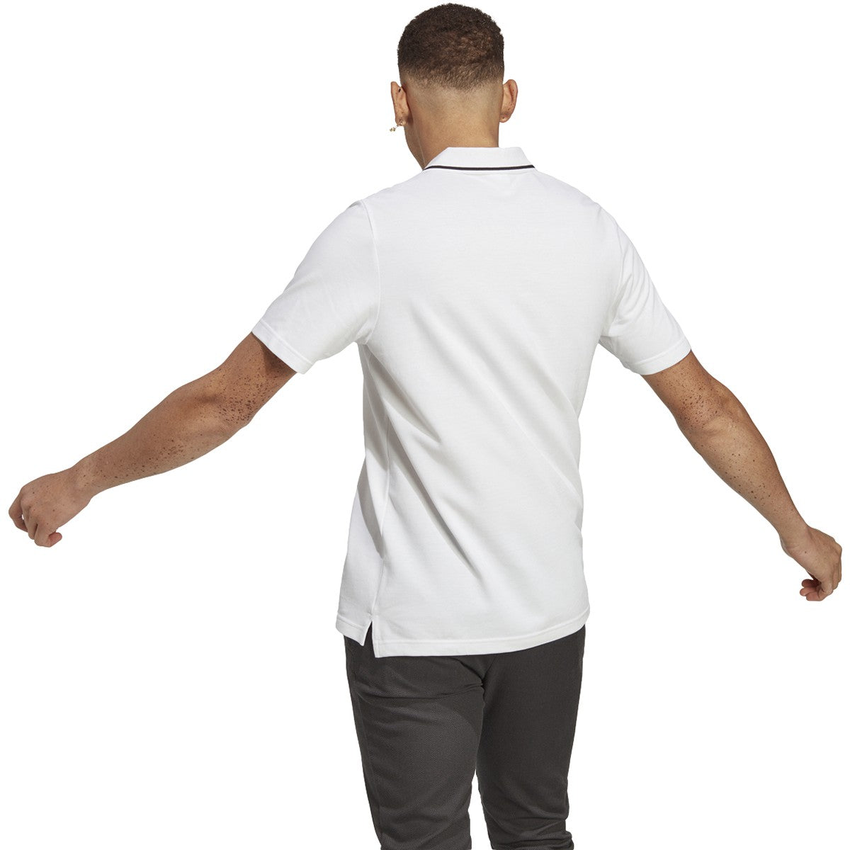 adidas Mens Essentials Pique Small Logo Polo Shirt