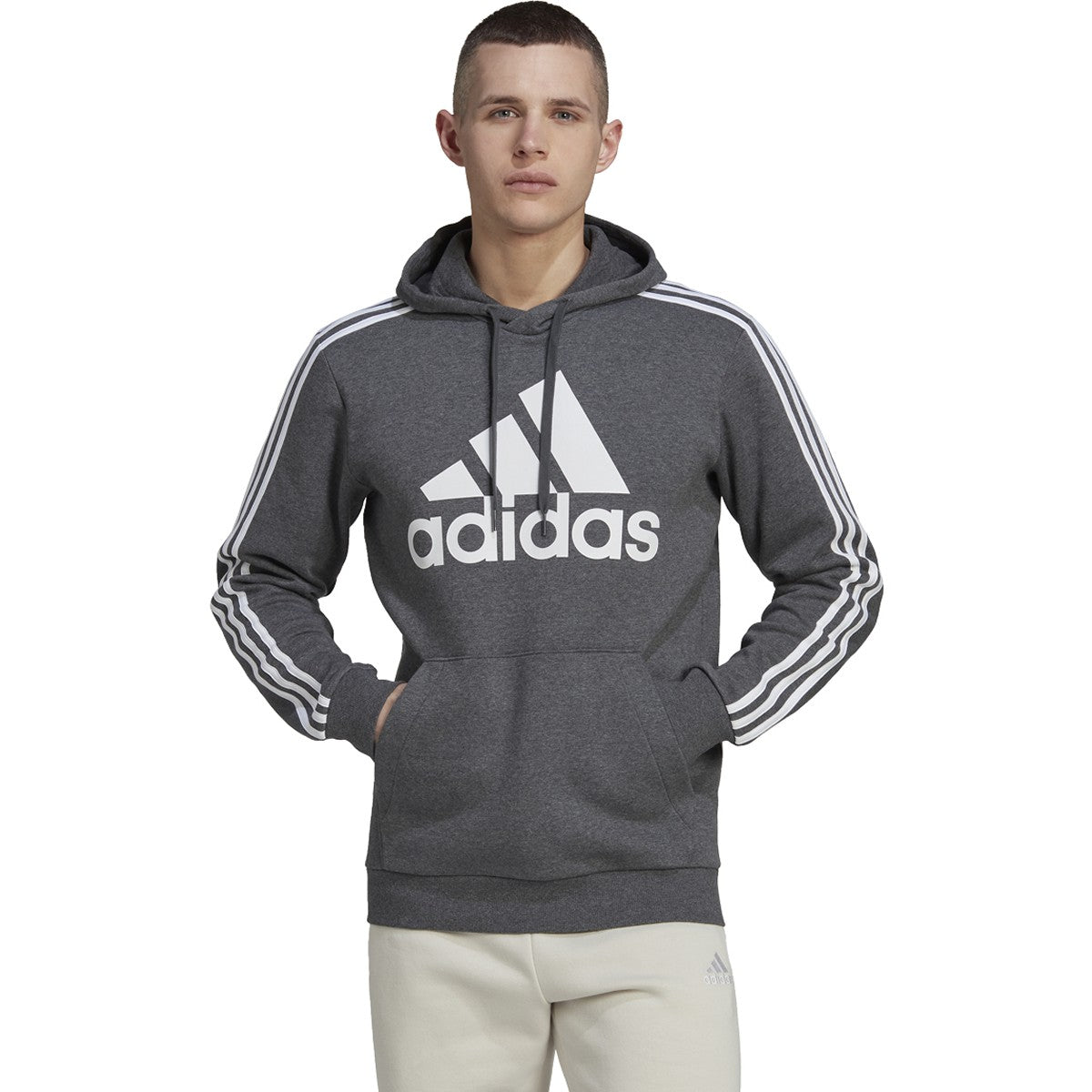adidas Essentials Pullover Logo Hoodie - Mens Casual