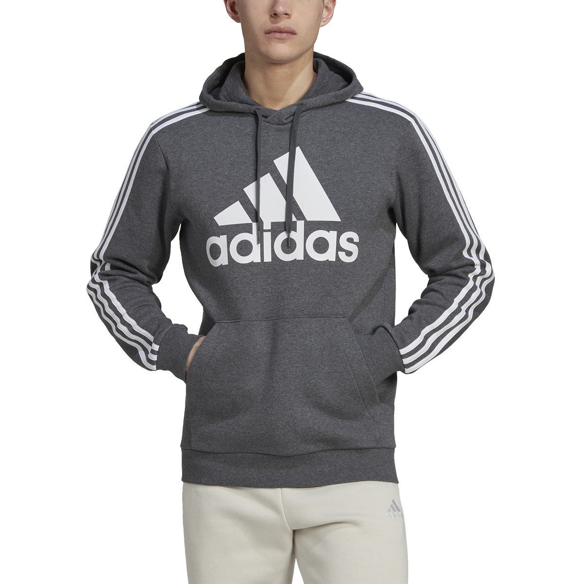 adidas Essentials Pullover Logo Hoodie - Mens Casual