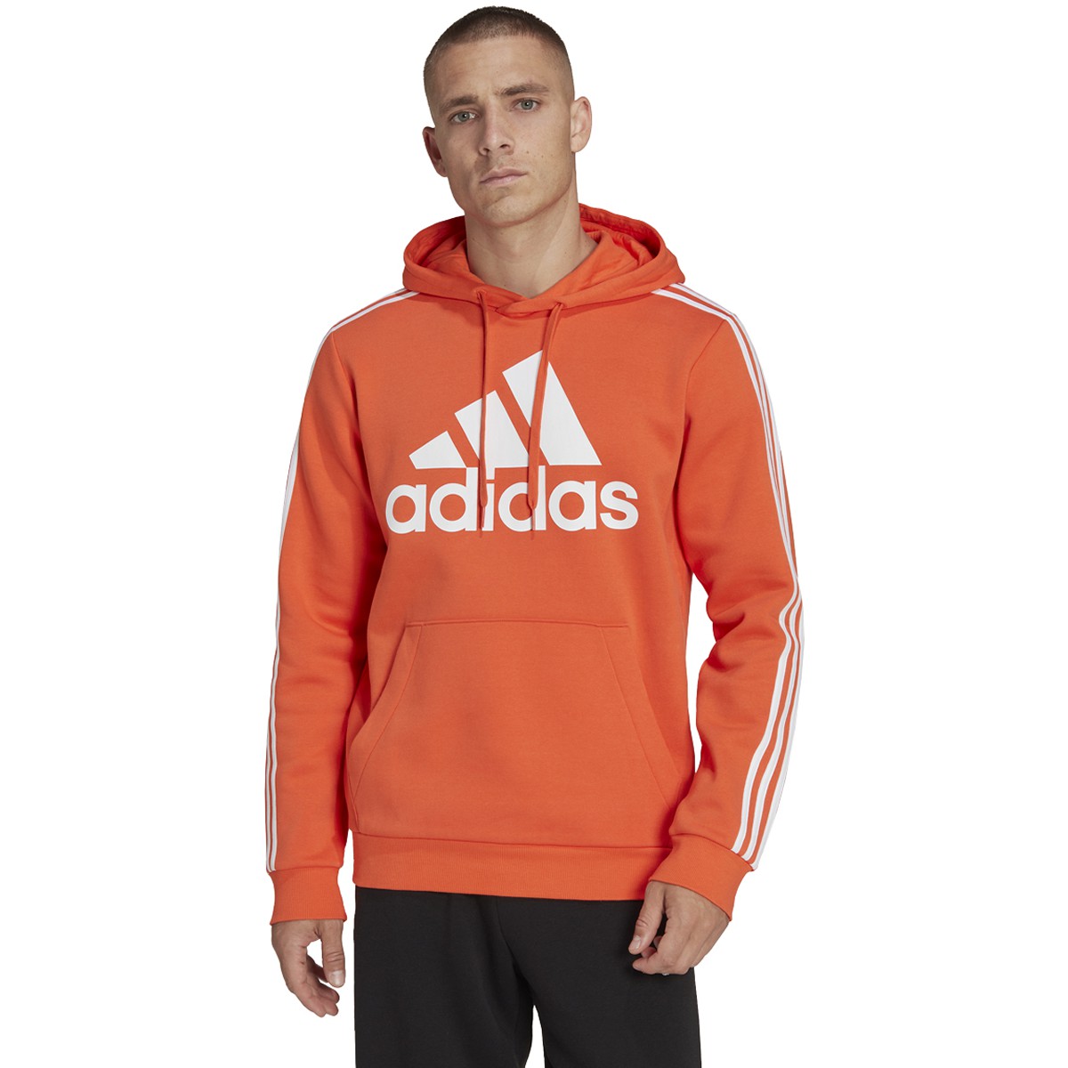 adidas Essentials Pullover Logo Hoodie - Mens Casual