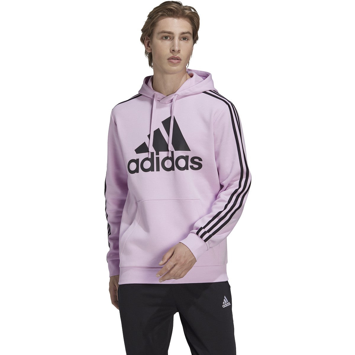 adidas Essentials Pullover Logo Hoodie - Mens Casual