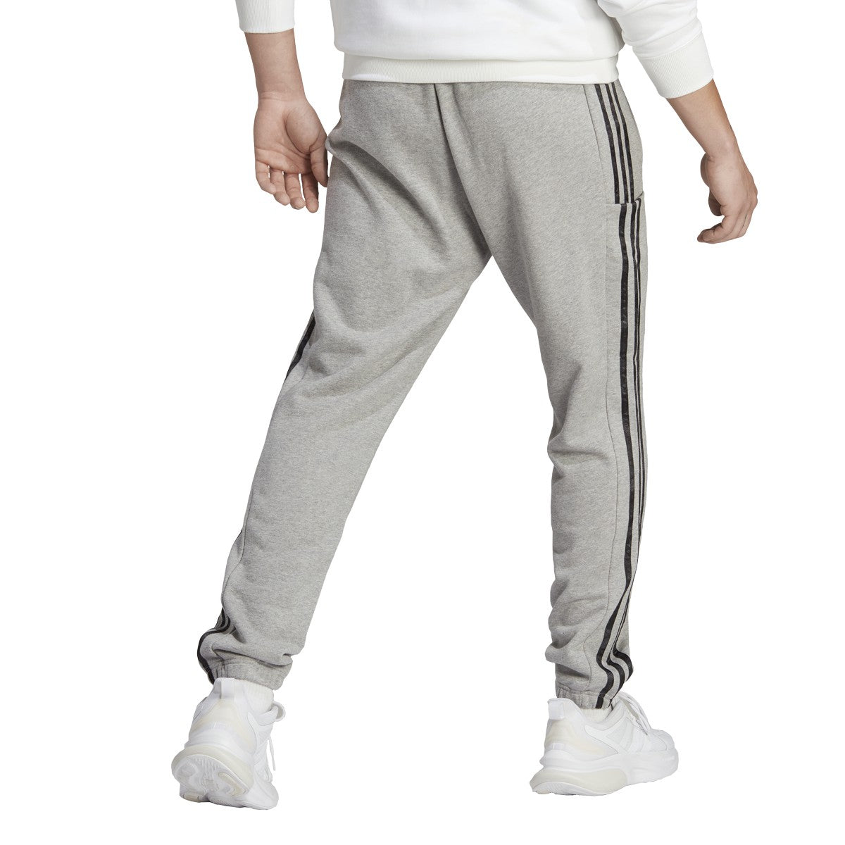 adidas Essentials Tapered Elastic Cuff 3 Stripe Mens Pants