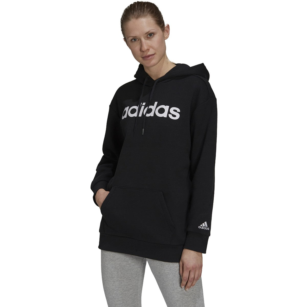 adidas Essentials Womens Oversized Fleece Hoodie
