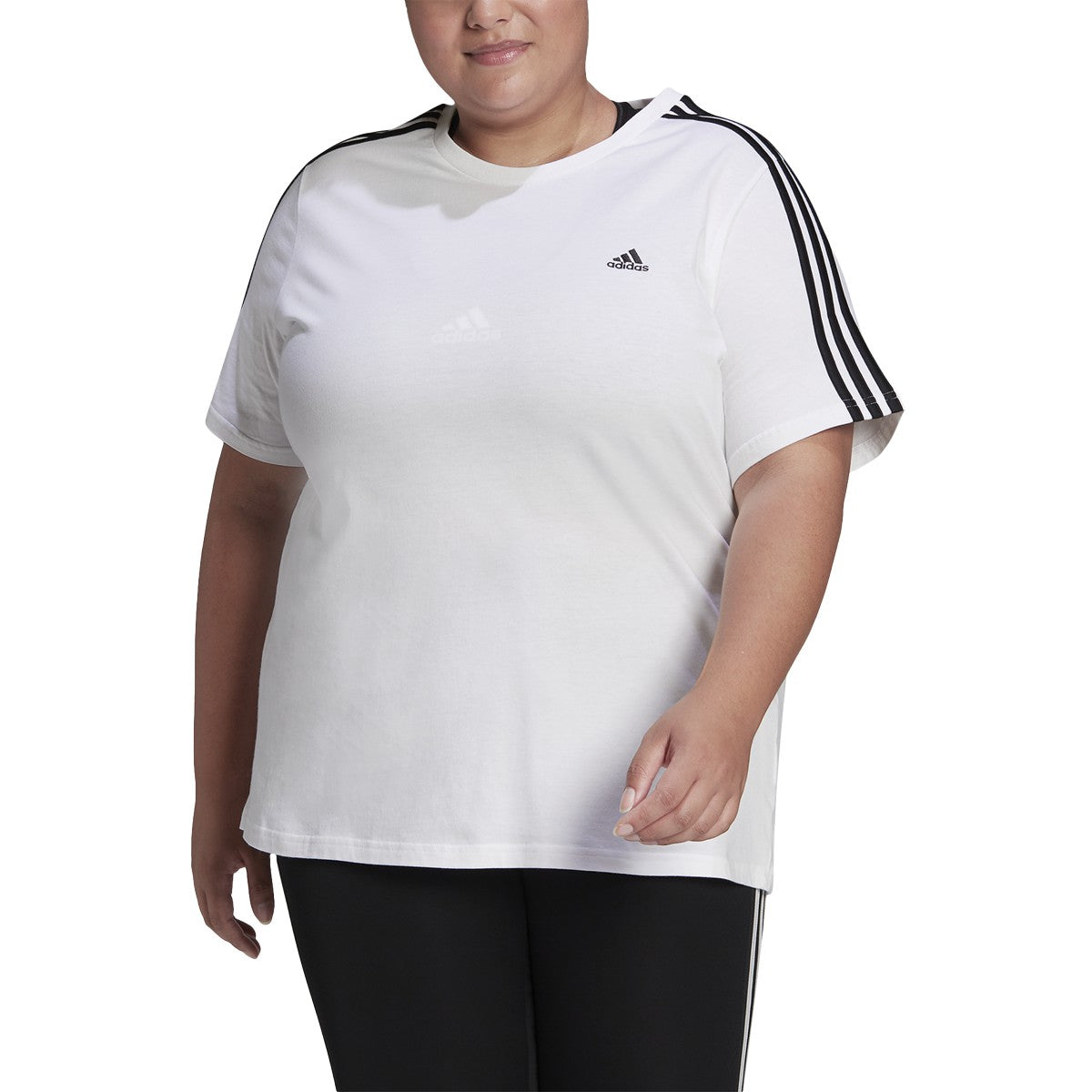 adidas Essentials Womens Slim T-Shirt Plus Size