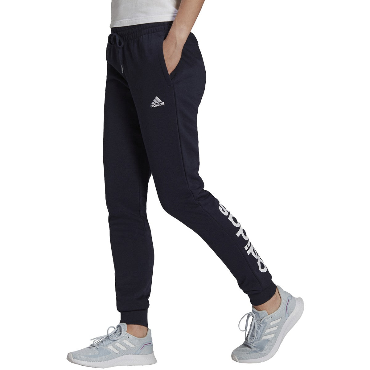 adidas Essentials Womens Slim Tapered Cuffed Pants