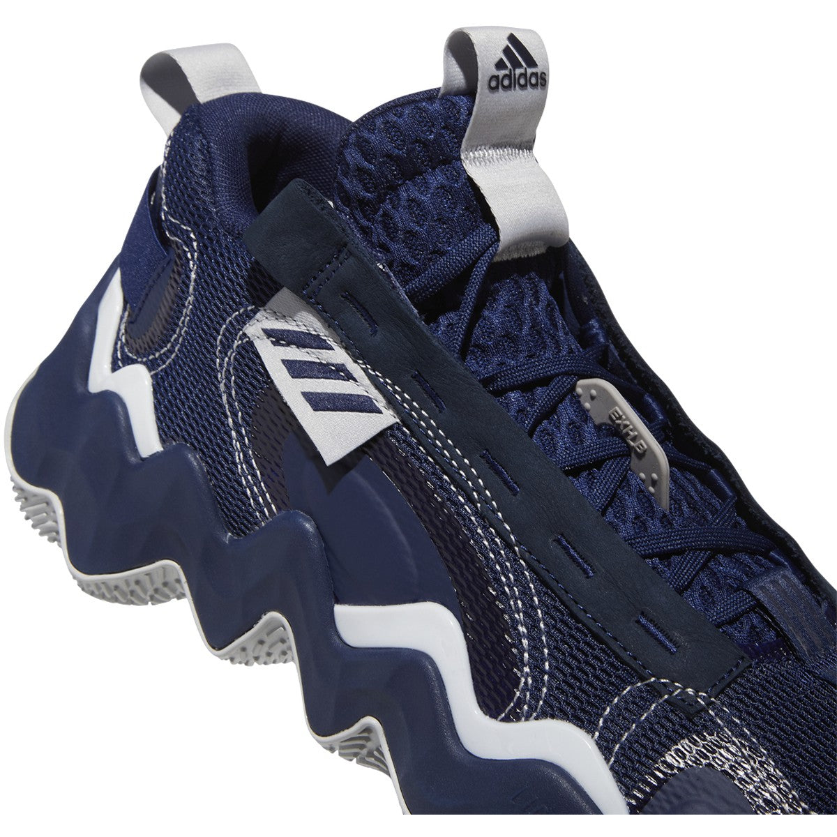 adidas Exhibit B Mens Basketball Shoes in Blue